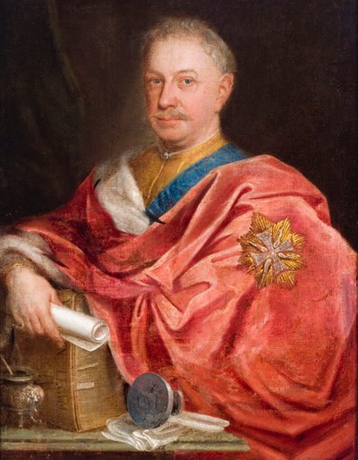 Portrait of Jan Fryderyk Sapieha (1680-1751) by Augustyn Mirys